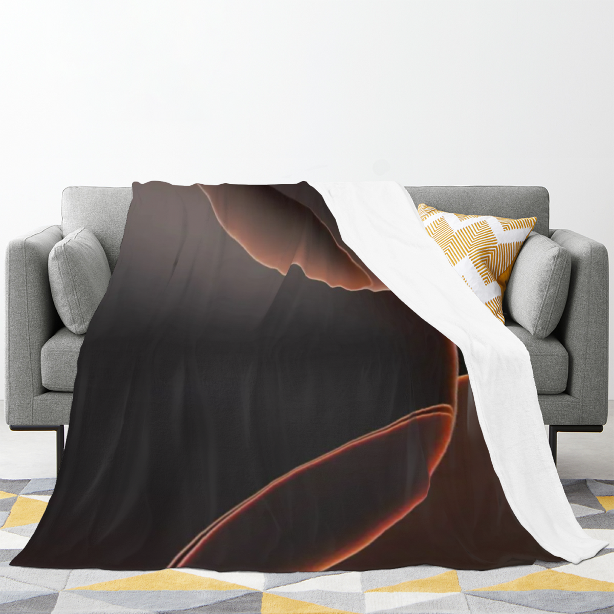 Harvest Picnic Inspired Flannel Sofa Throw ¨C Earthy Neutral Palette