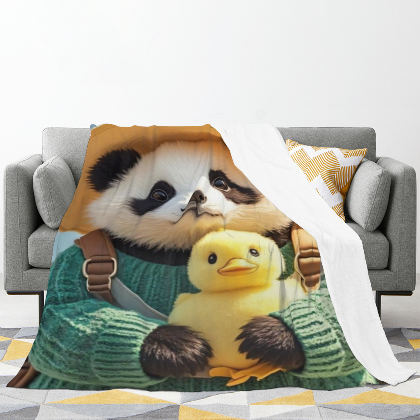 Artistic Modern Throw Blanket ¨C Abstract Colorful Printed Cozy Blanket
