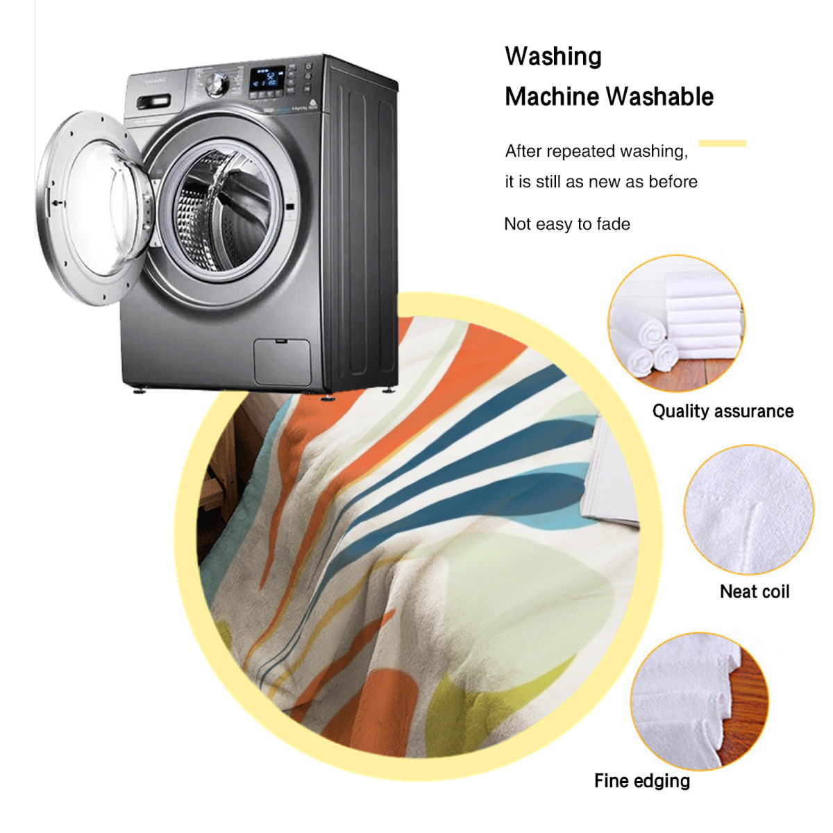 Eclectic Design Festival Nectar Soft Neutral Cozy Flannel Bed Blanket