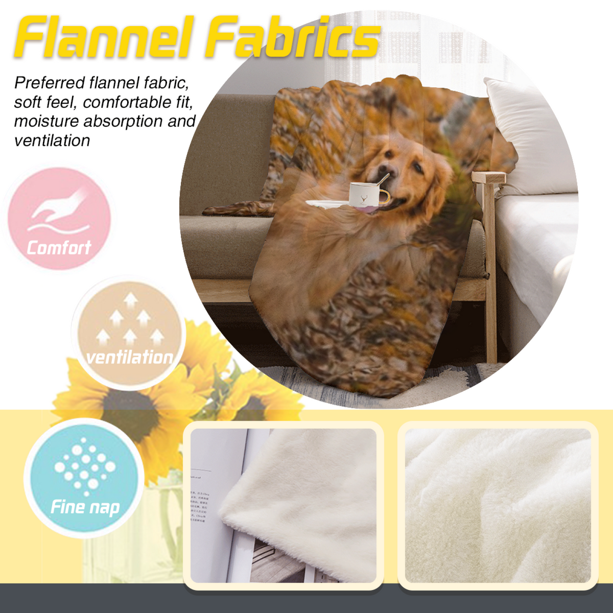 Earthy Neutral Starlit Horizon Lightweight Flannel Throw ¨C Contemporary Pattern