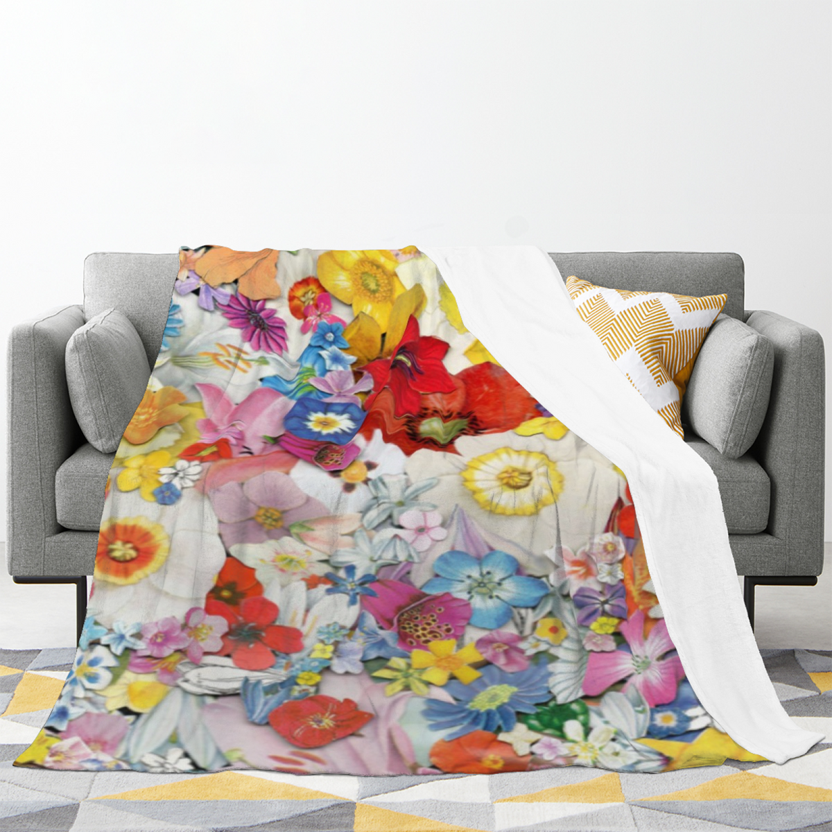 Electric & Rhapsody Playful Graphic All-Season Flannel Blanket