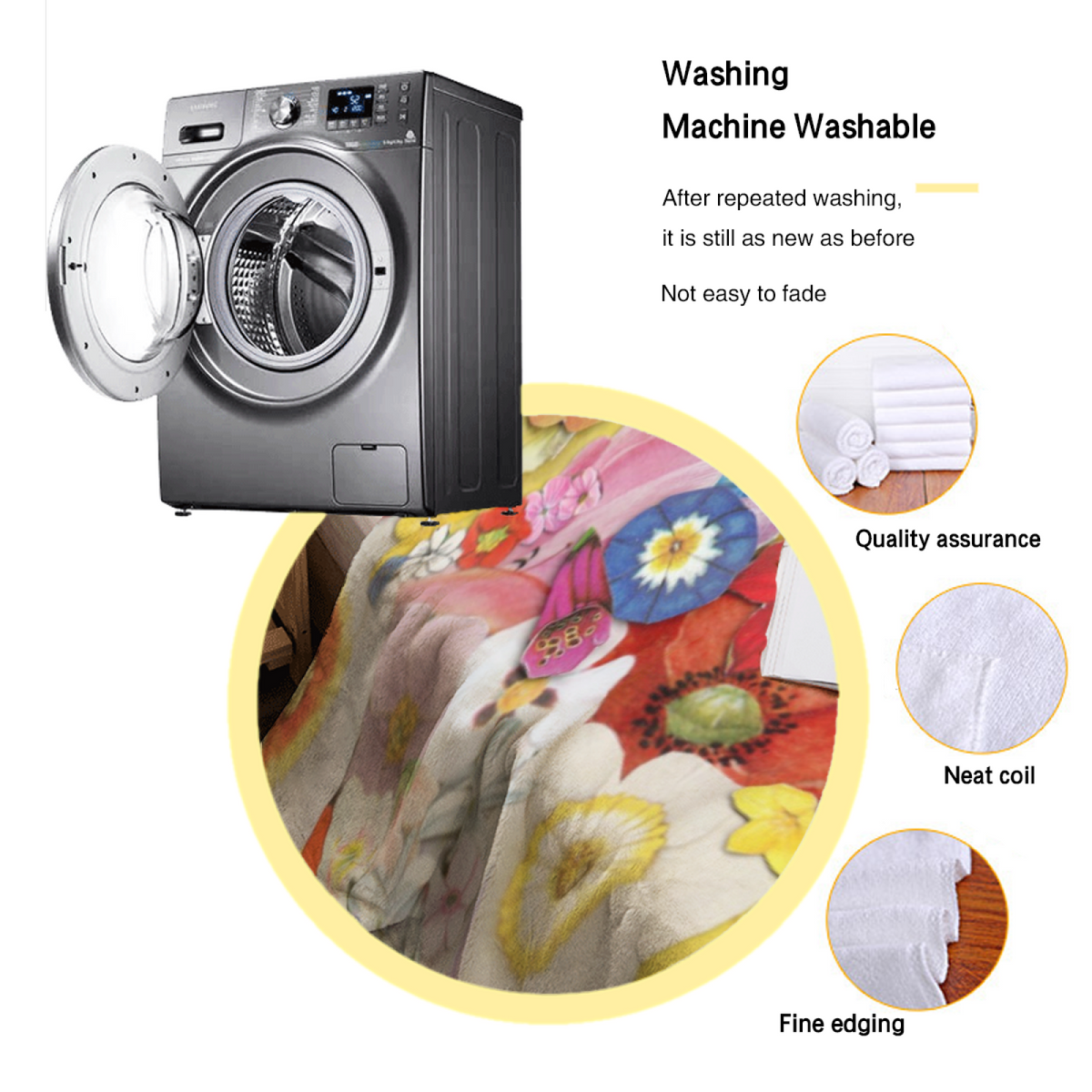 Electric & Rhapsody Playful Graphic All-Season Flannel Blanket