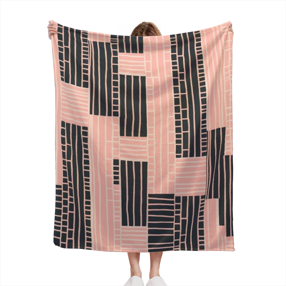 Alpine Tapestry Home Accent Soft Flannel Blanket ¨C Warm Coral