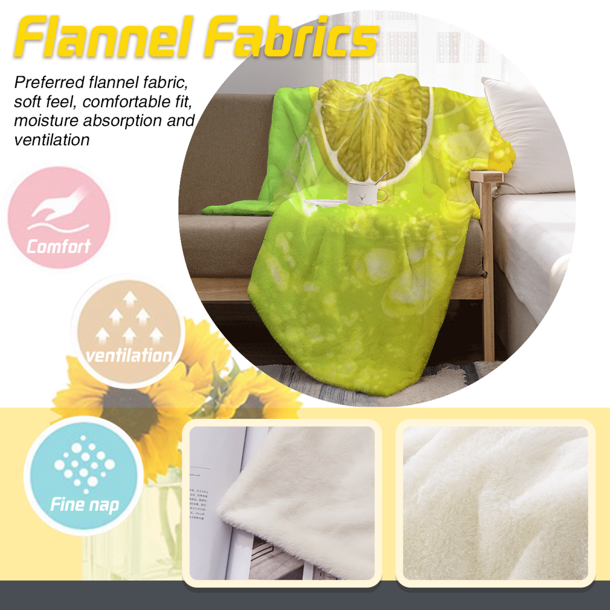 Decorative Flannel Blanket with Radiant Wonder Cozy Cottage Artwork