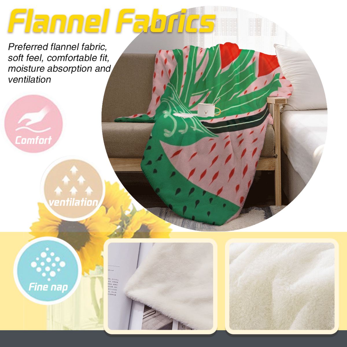 Soft Neutral Whimsical Decor All-Season Flannel Blanket ¨C Moonbeam Sanctuary Edition