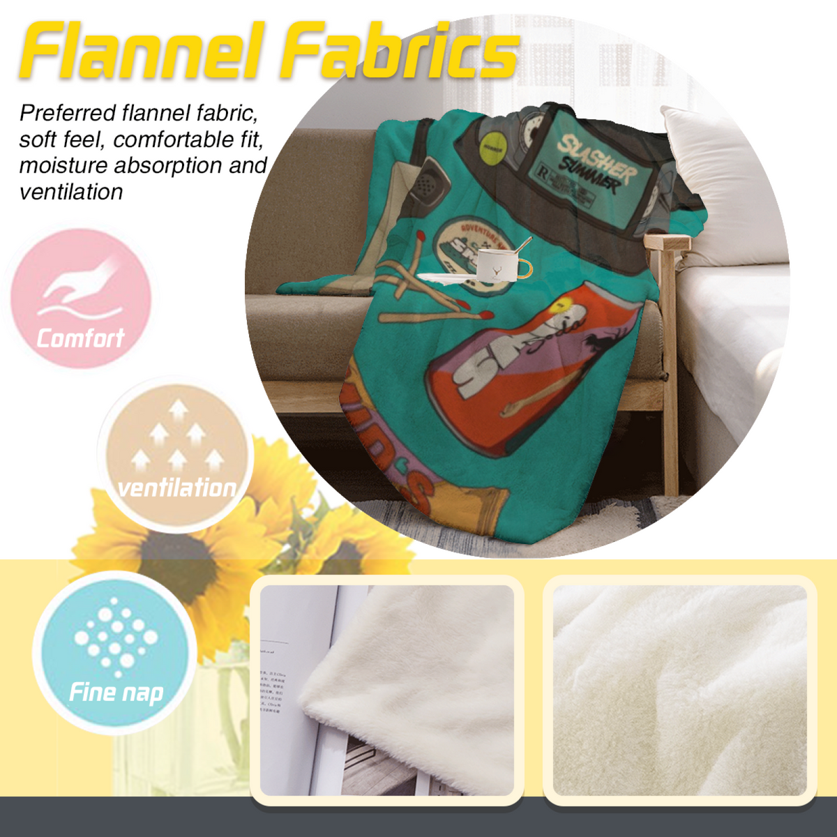 Earthy Neutral Desert Wander Soft Flannel Blanket ¨C Contemporary Pattern