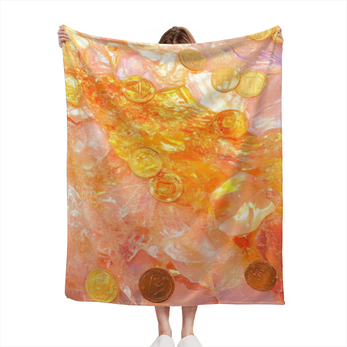 Modern Abstract Throw Blanket ¨C Stylish Graphic Printed Cozy Home Blanket