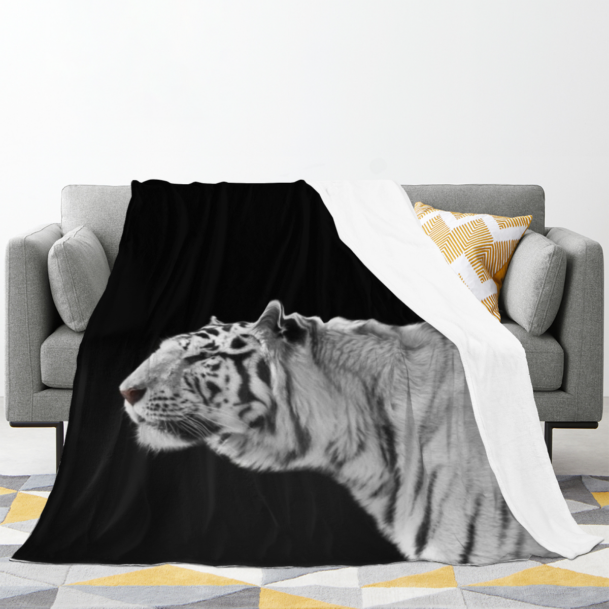 Radiant & Lantern Playful Graphic All-Season Flannel Blanket