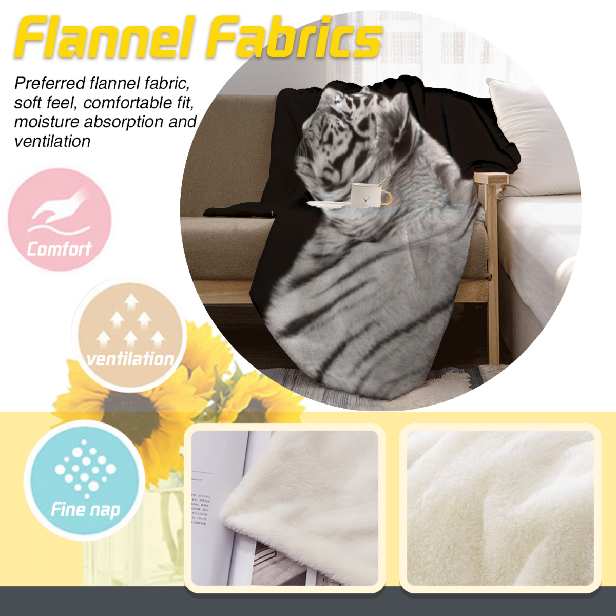 Radiant & Lantern Playful Graphic All-Season Flannel Blanket