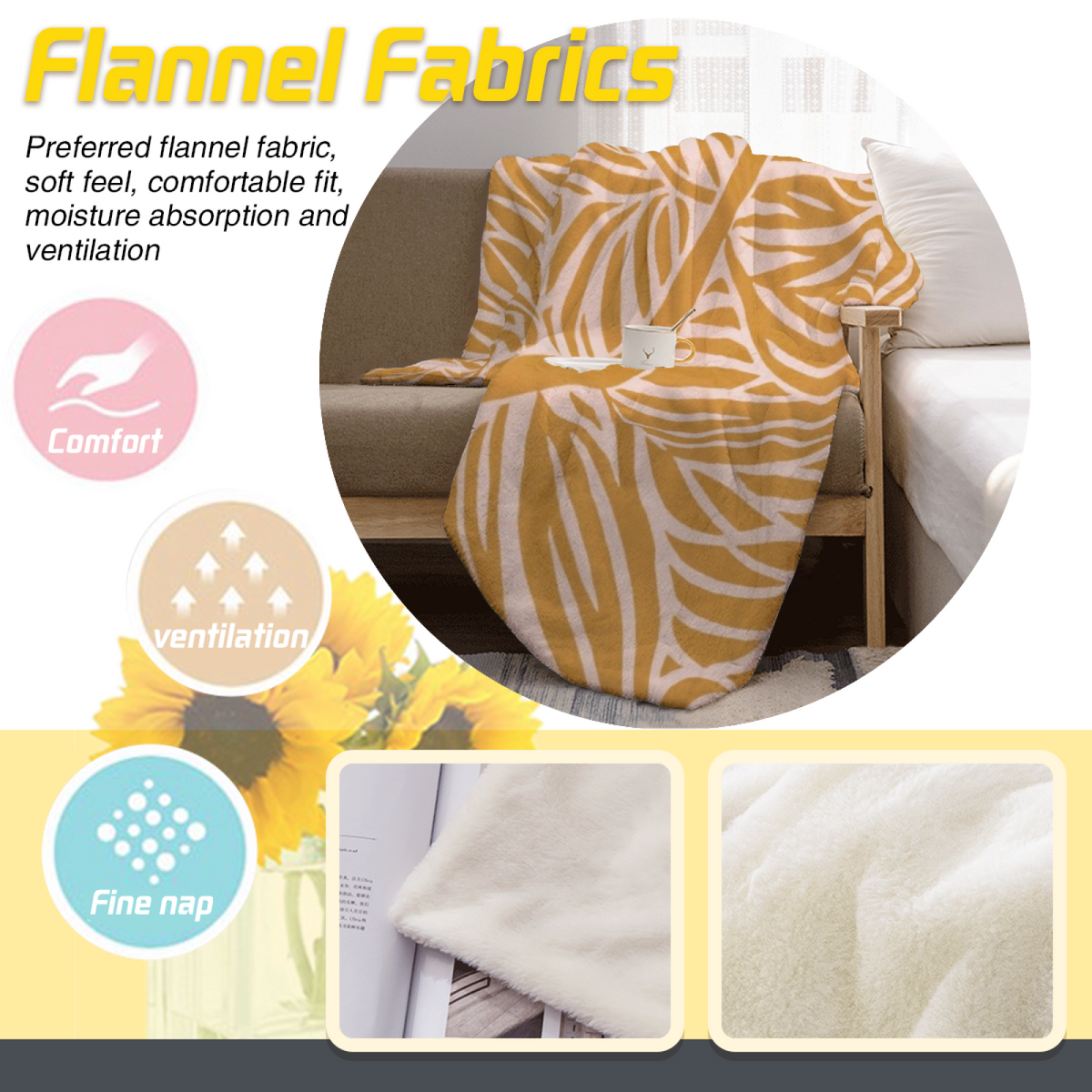 Riverstone Ripple Muted Sage Art Flannel Throw Blanket