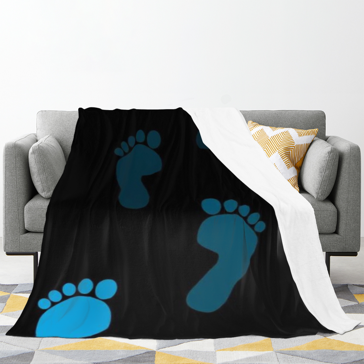 Cosmic Firework Burst Soft Flannel Blanket