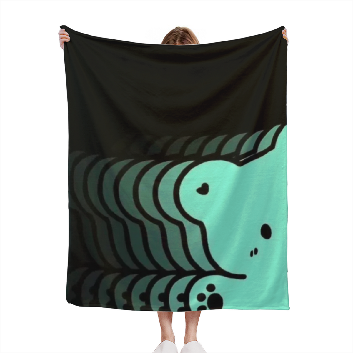 Festival & Carnival Playful Graphic Plush Flannel Throw