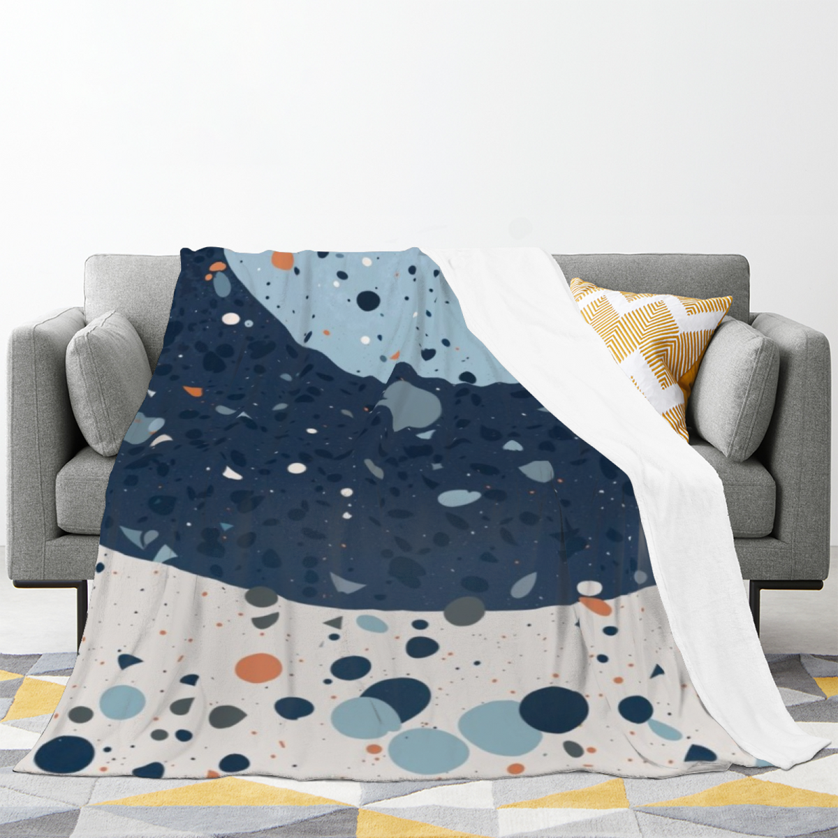 Desert Arbor Muted Sage Art Decorative Flannel Blanket