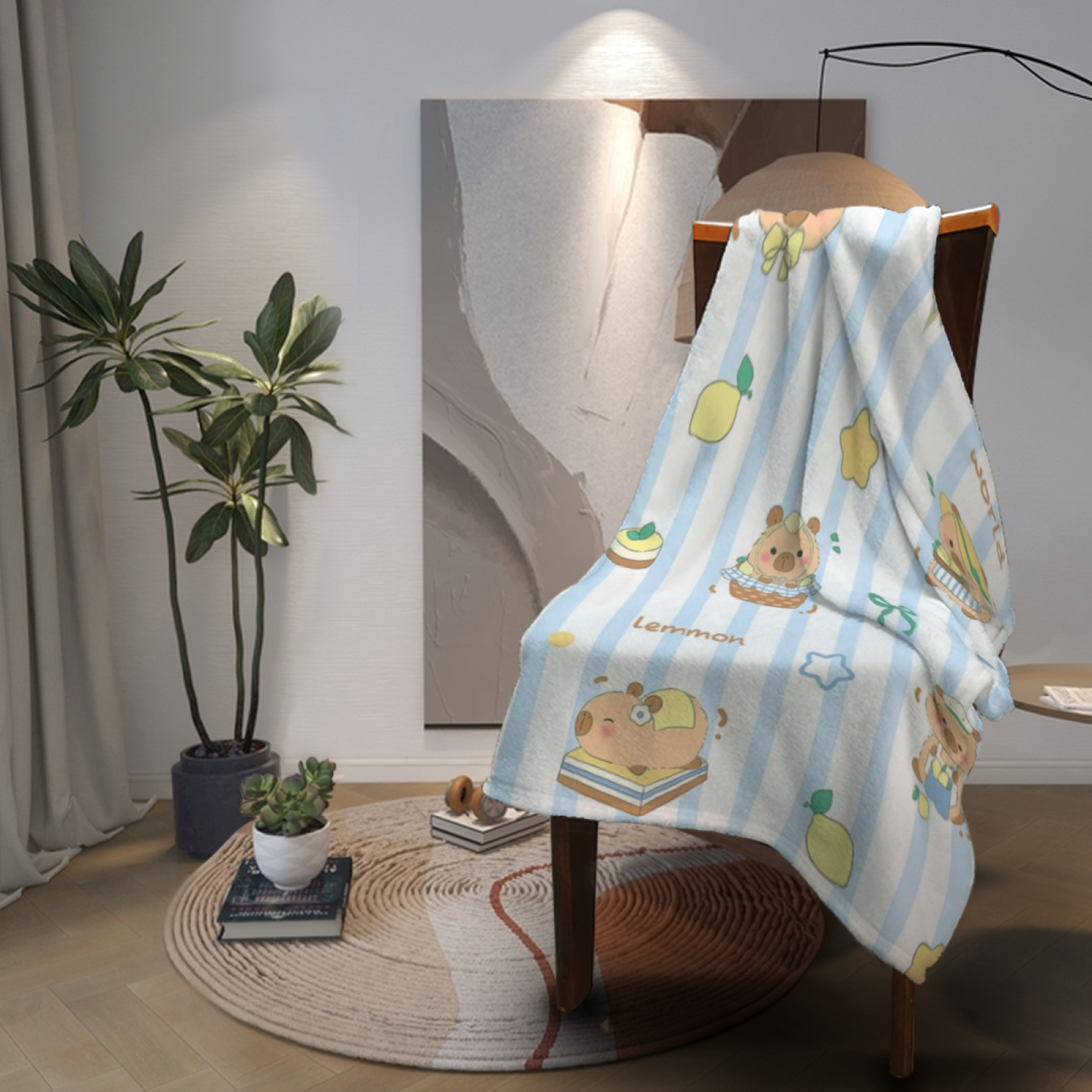 Abstract Modern Art Throw Blanket ¨C Stylish Colorful Printed Cozy Blanket