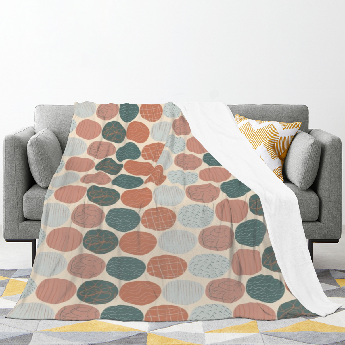 Evergreen Fable Lightweight Flannel Throw in Dusty Lilac