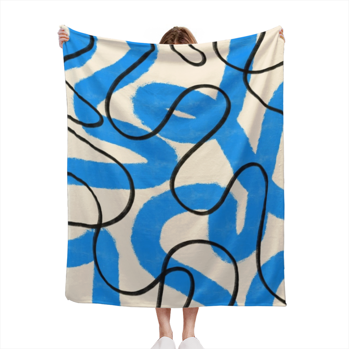 Aurora & Cove Playful Graphic All-Season Flannel Blanket
