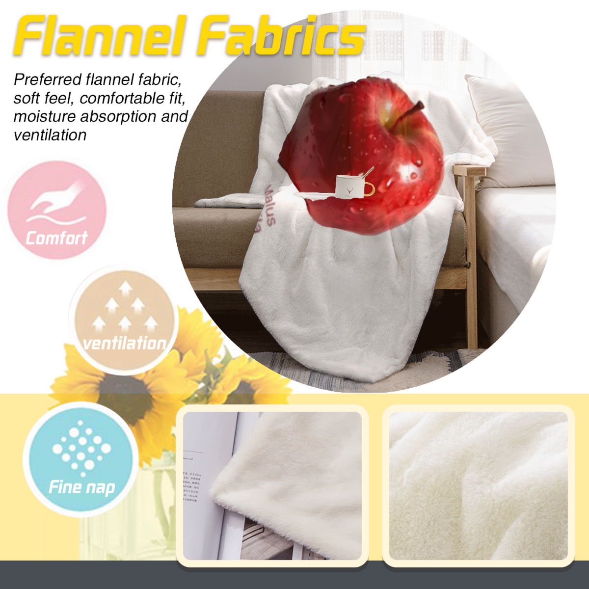 Pastel Multicolor Whimsical Decor All-Season Flannel Blanket ¨C Lagoon Wander Edition