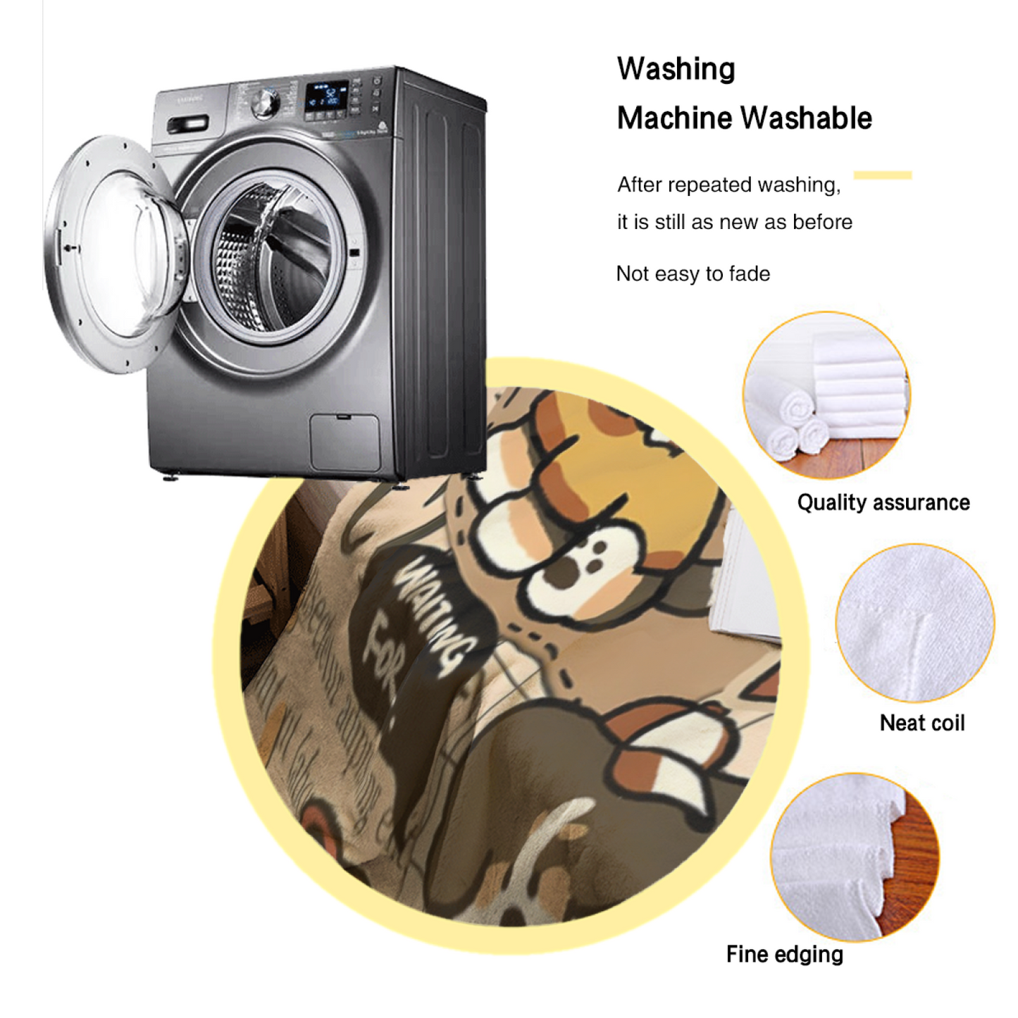 Modern Decorative Throw Blanket ¨C Artistic Colorful Printed Cozy Home Blanket
