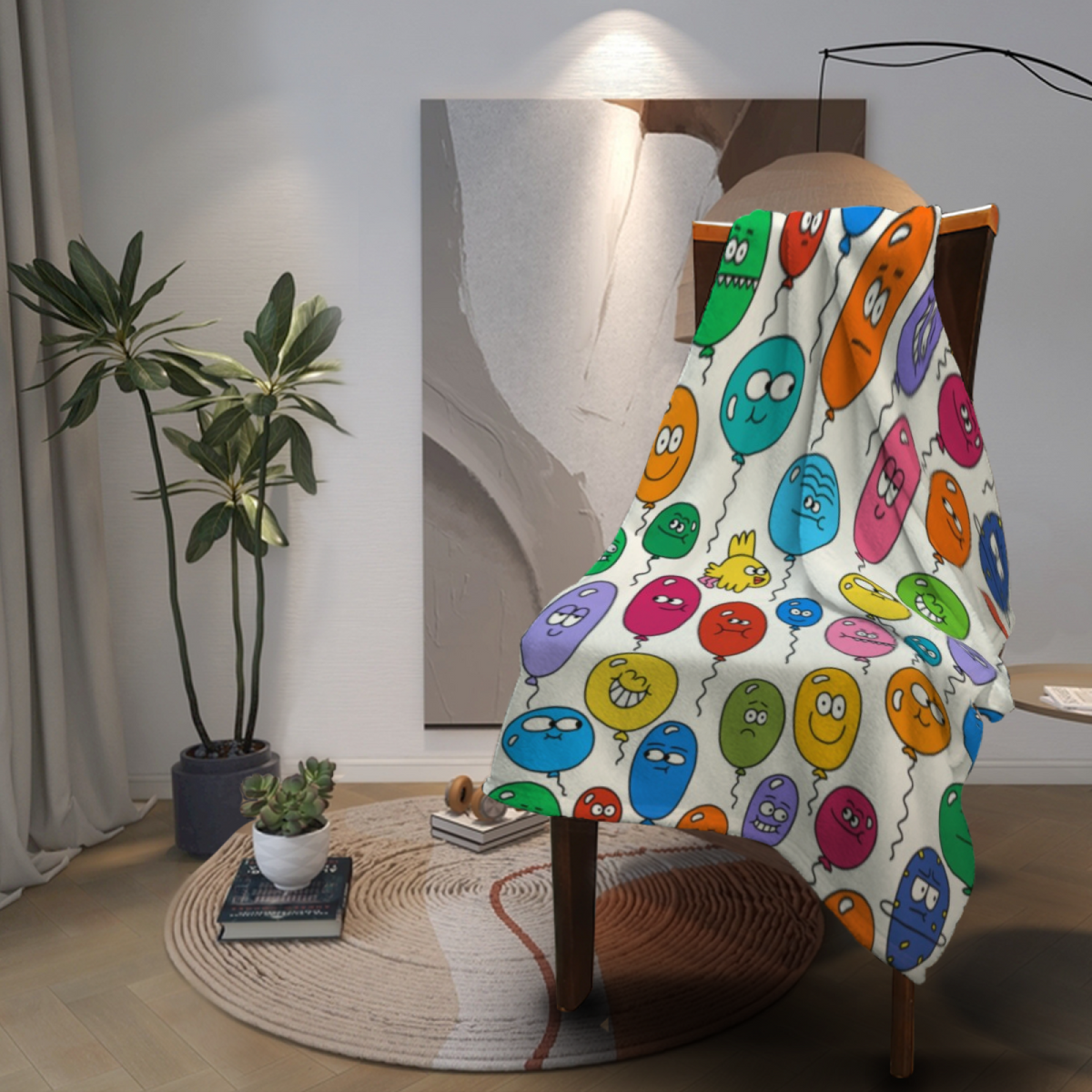 Soft Minimalist Plush Flannel Throw ¨C Starlit Sanctuary Collection