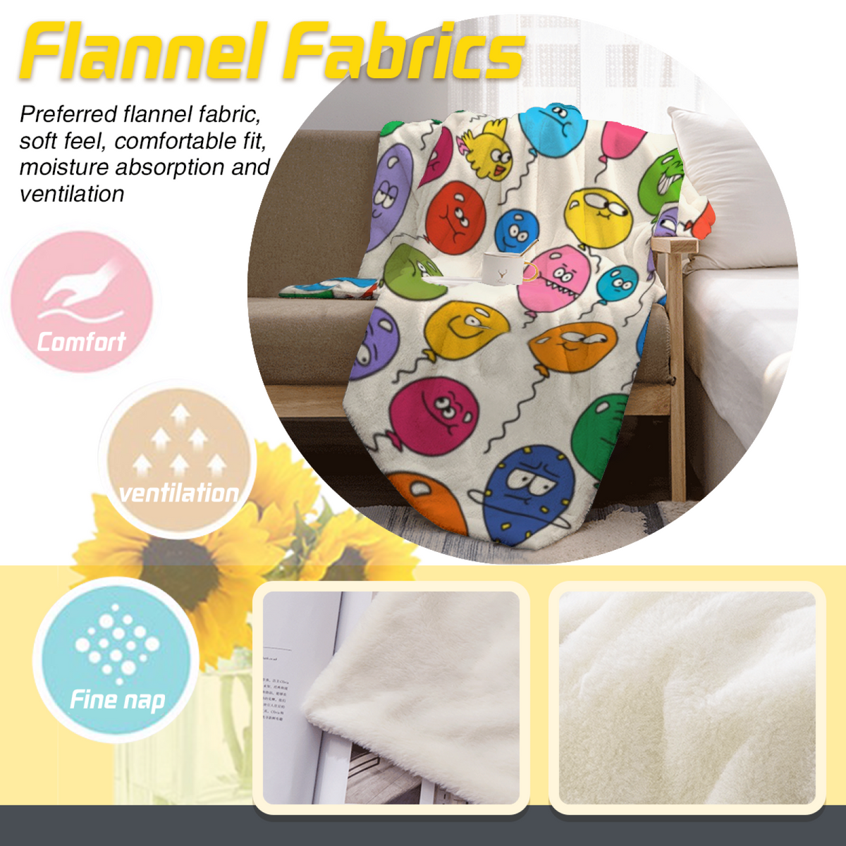 Soft Minimalist Plush Flannel Throw ¨C Starlit Sanctuary Collection