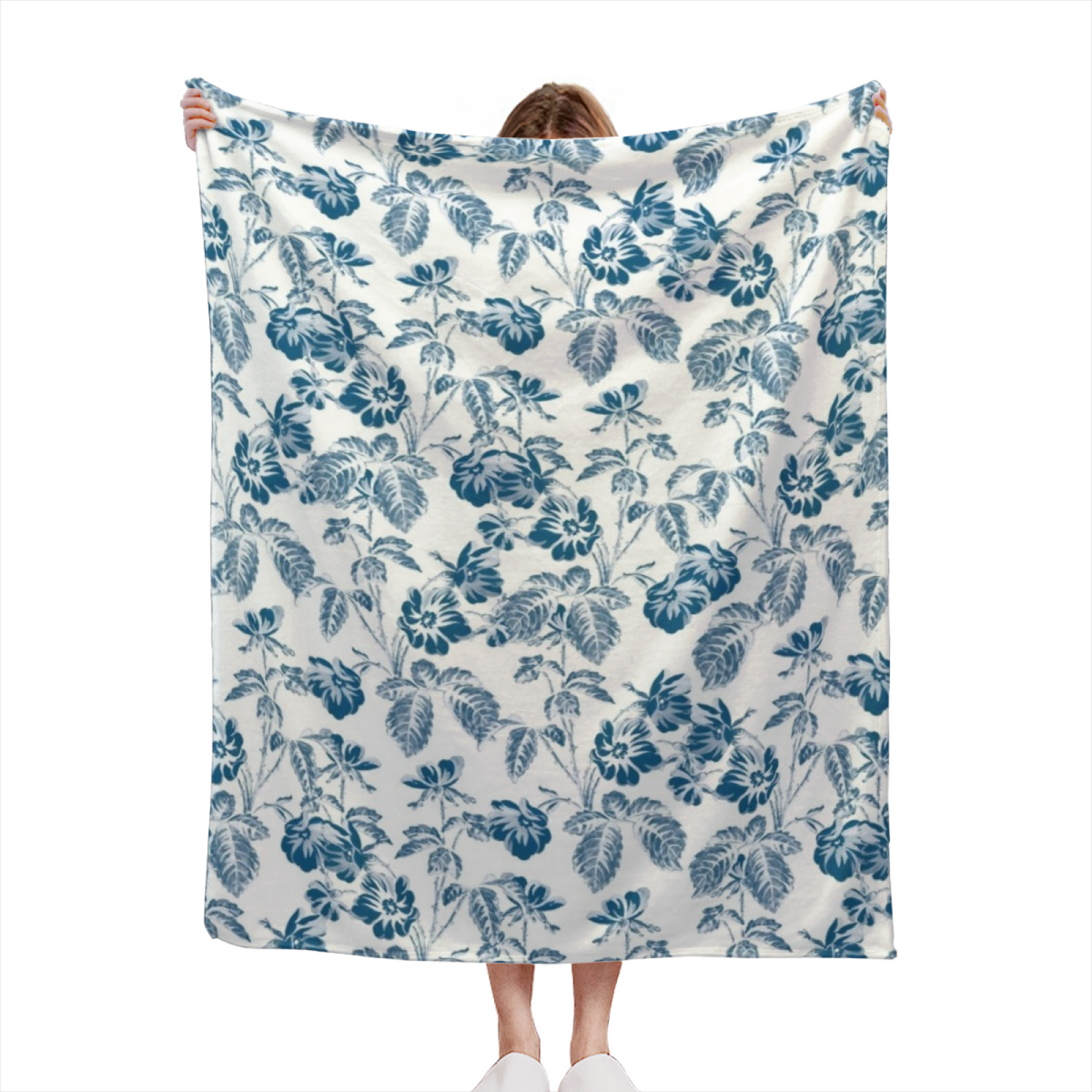 Soft Minimalist Plush Flannel Throw ¨C Mossy Fable Collection