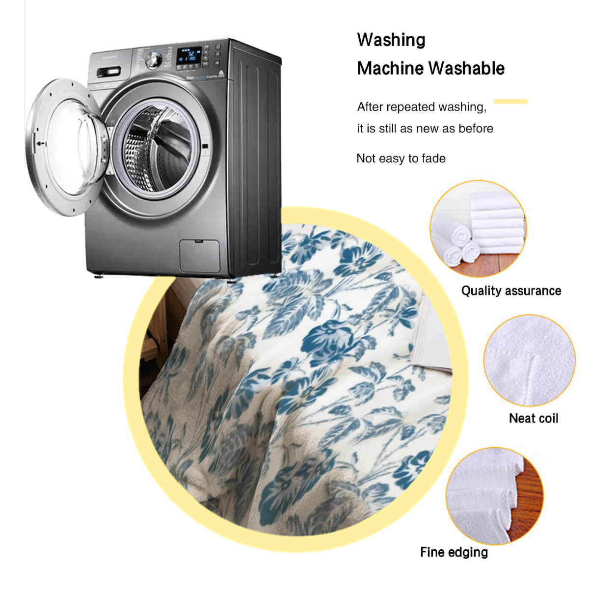 Soft Minimalist Plush Flannel Throw ¨C Mossy Fable Collection