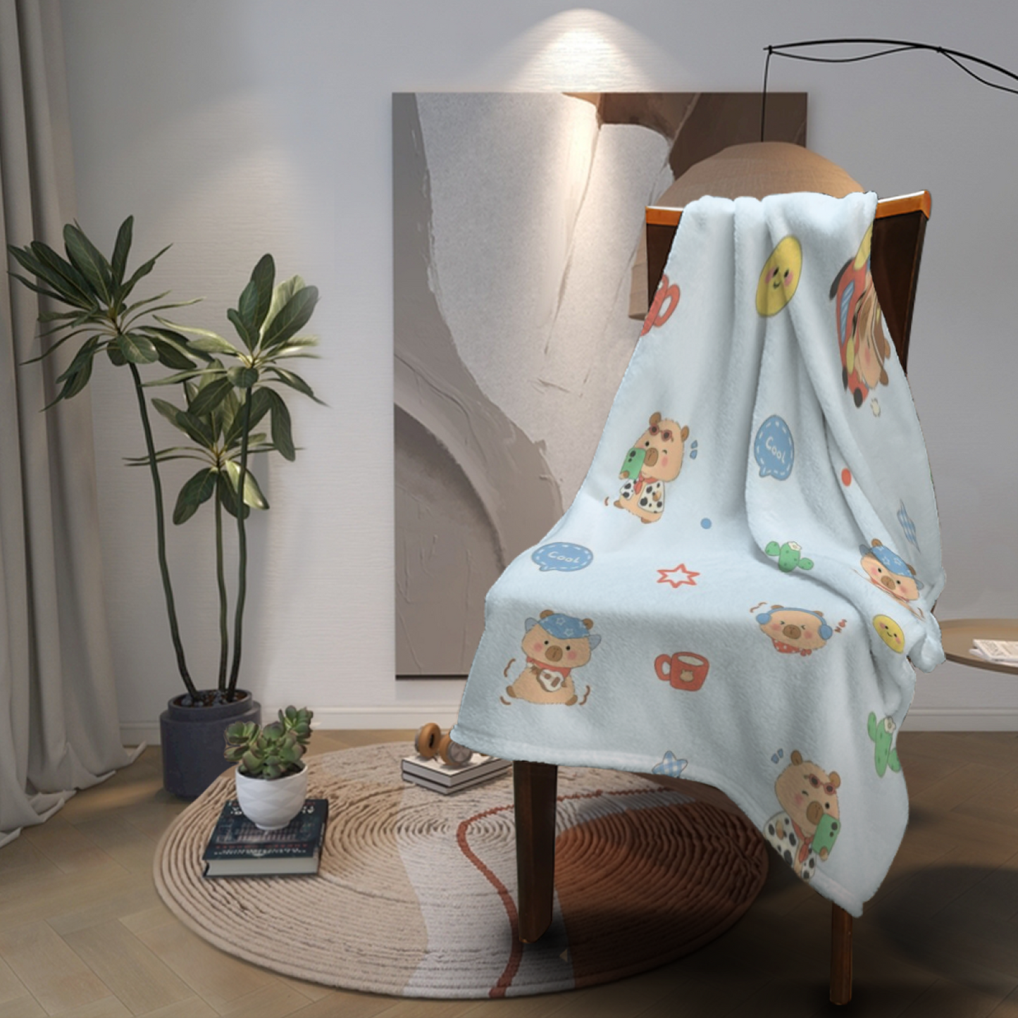 Colorful Modern Pattern Throw Blanket ¨C Abstract Artistic Cozy Blanket
