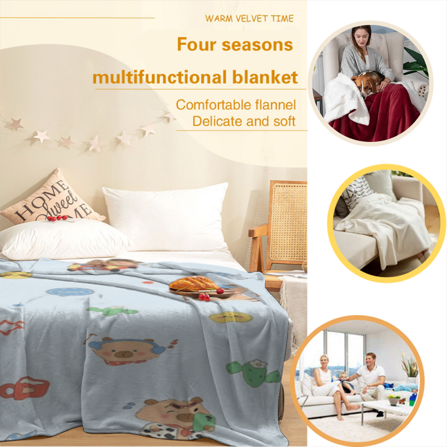 Colorful Modern Pattern Throw Blanket ¨C Abstract Artistic Cozy Blanket