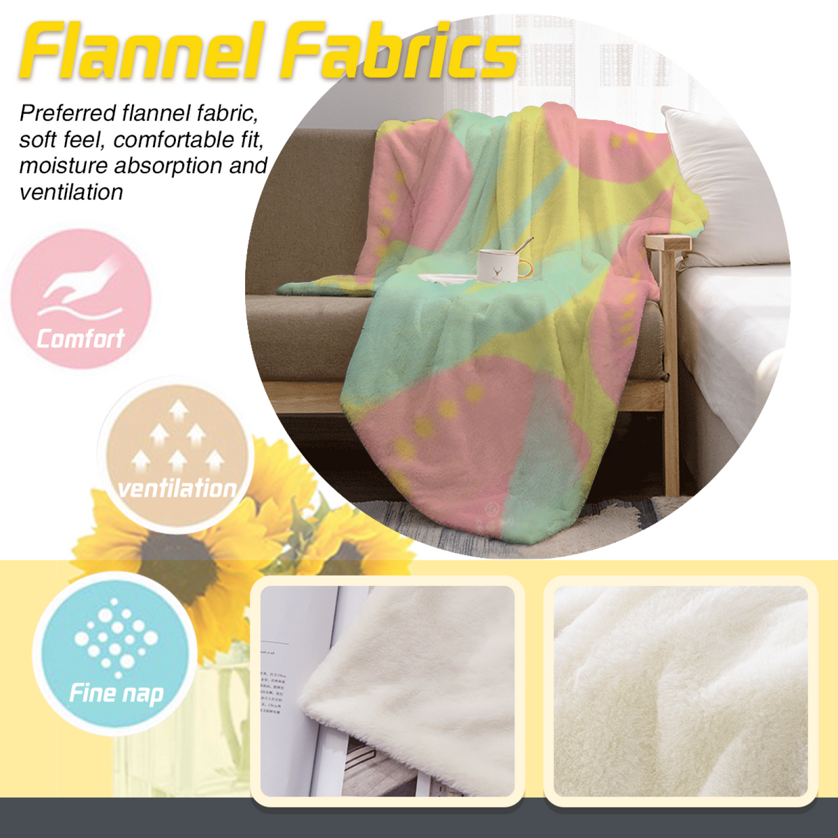 Playroom Dreamscape Decorative Flannel Blanket