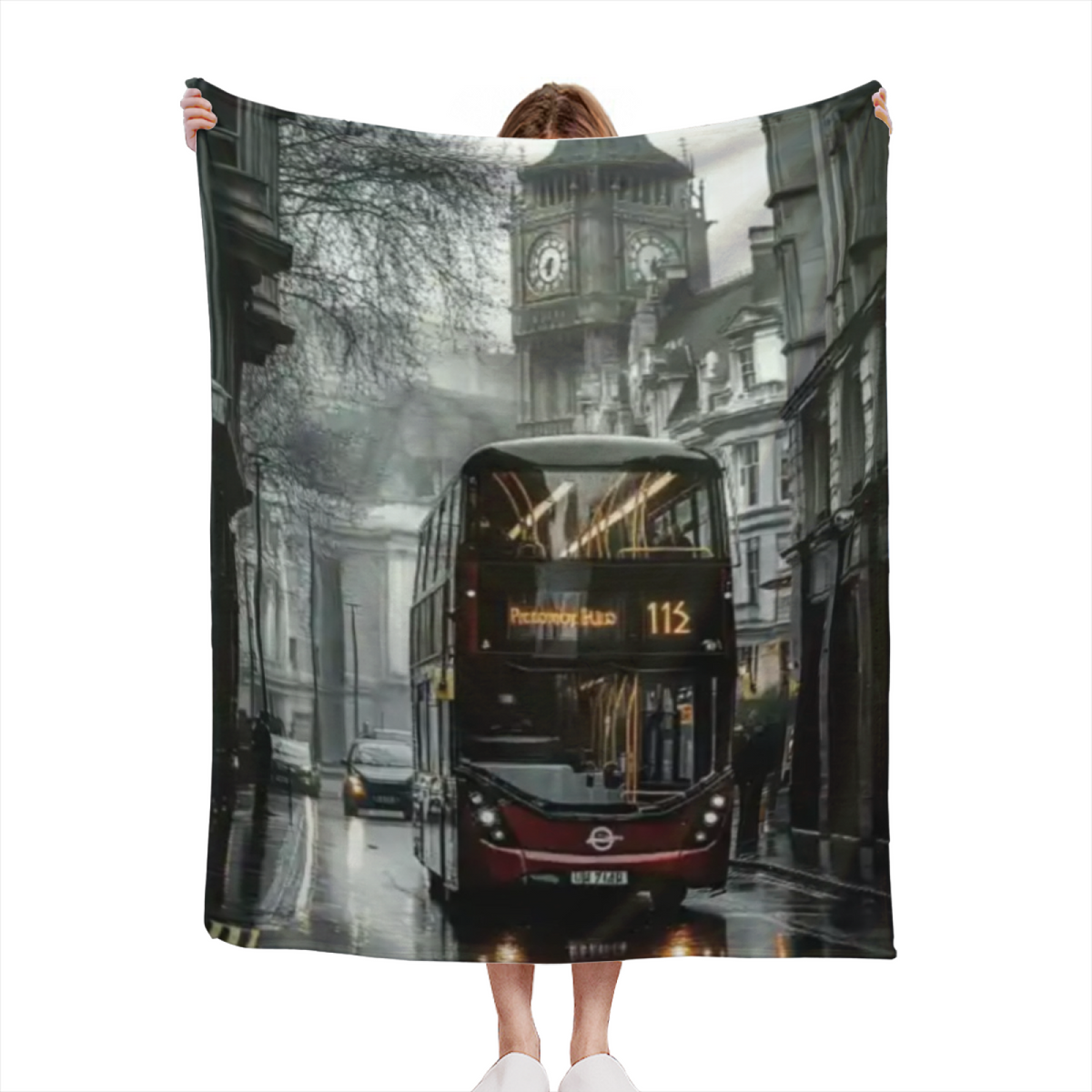 Soft Minimalist All-Season Flannel Blanket ¨C Orchard Blossom Collection