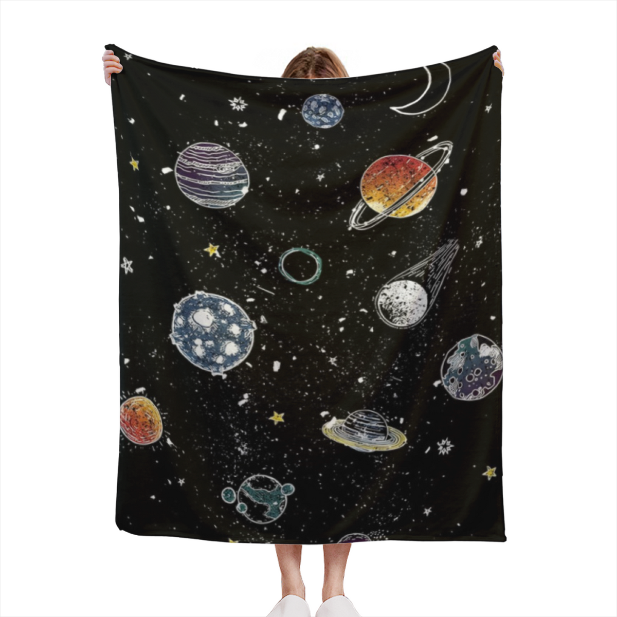 Dewdrop Jubilee Inspired Cozy Flannel Bed Blanket ¨C Soft Neutral Palette