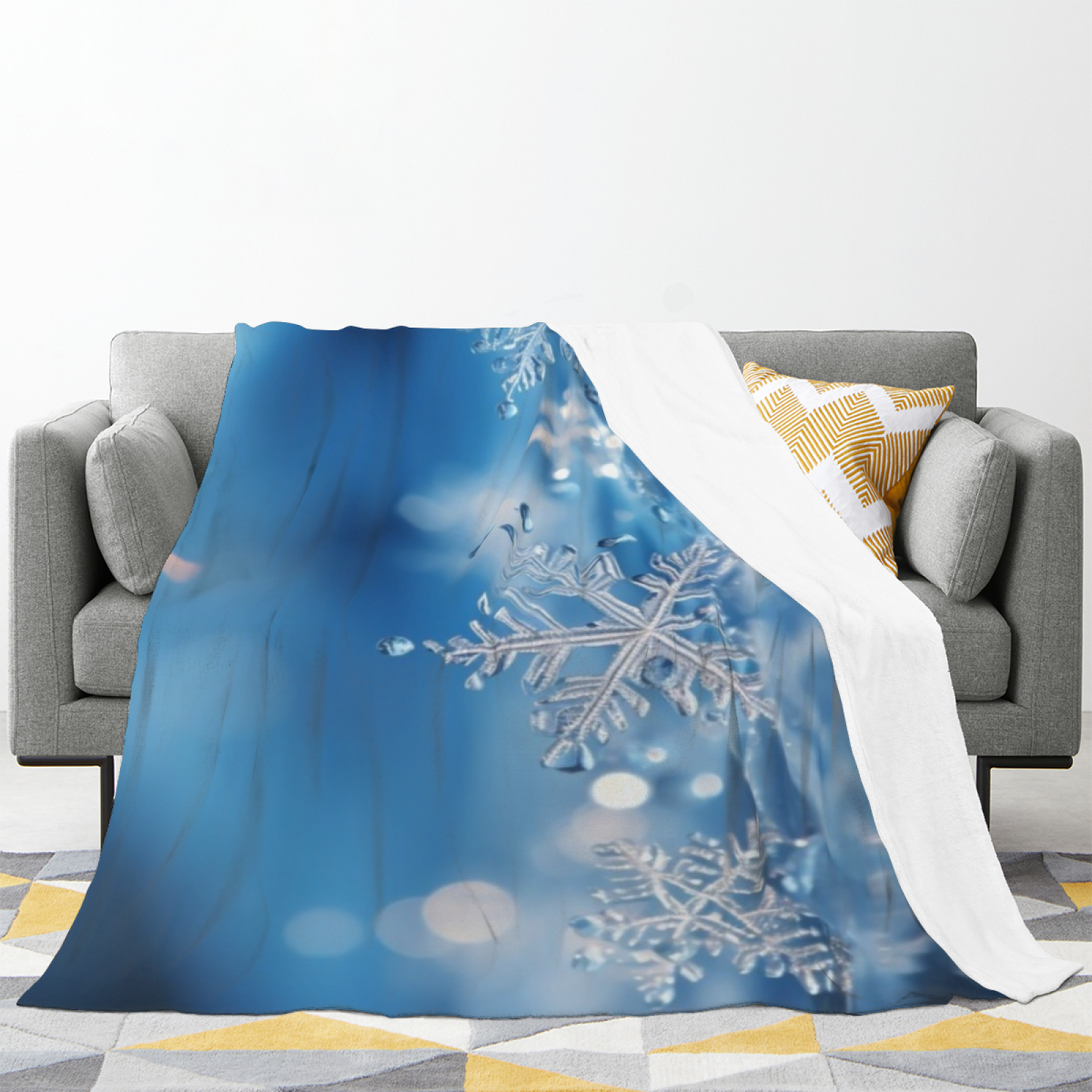 Decorative Abstract Throw Blanket ¨C Colorful Contemporary Printed Blanket