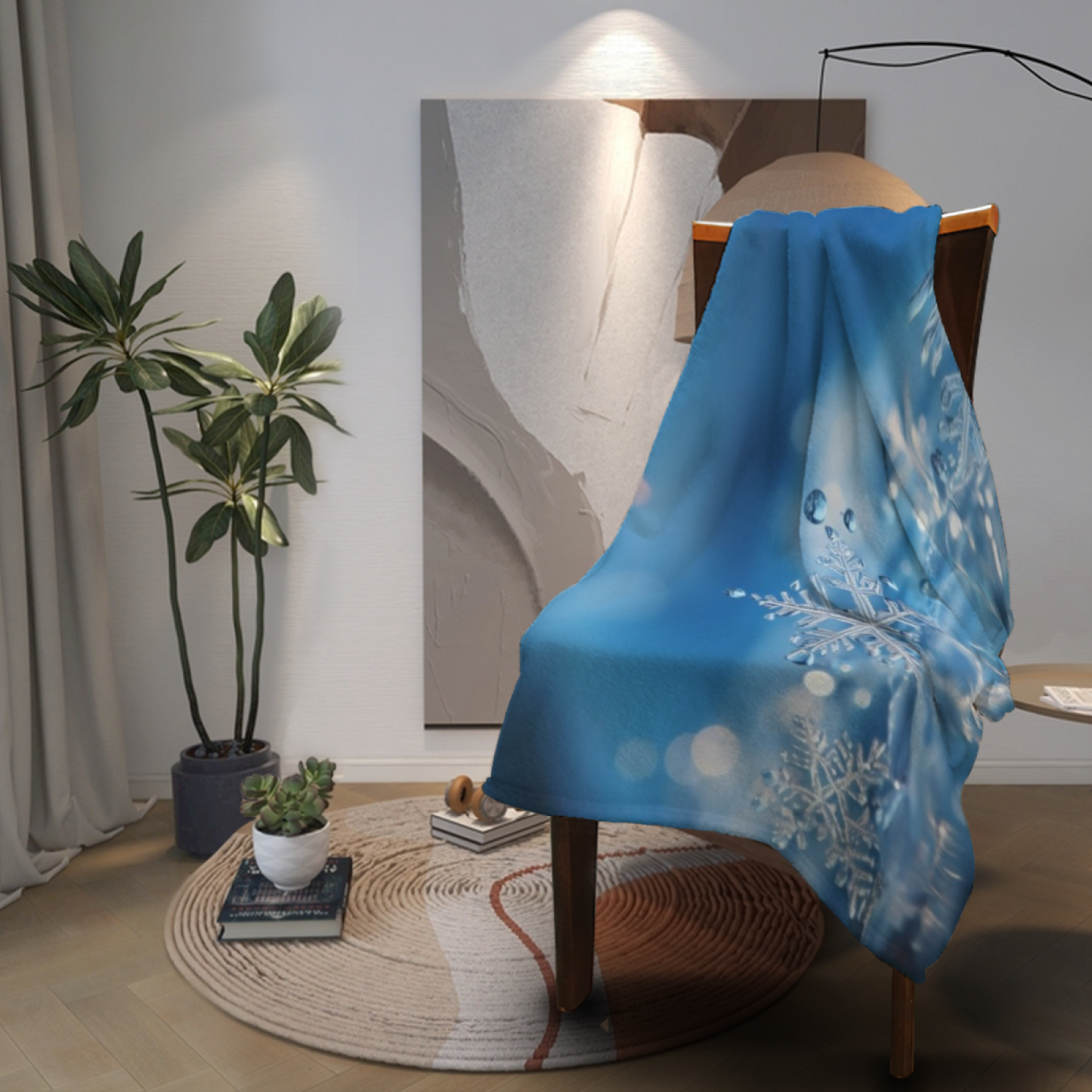 Decorative Abstract Throw Blanket ¨C Colorful Contemporary Printed Blanket
