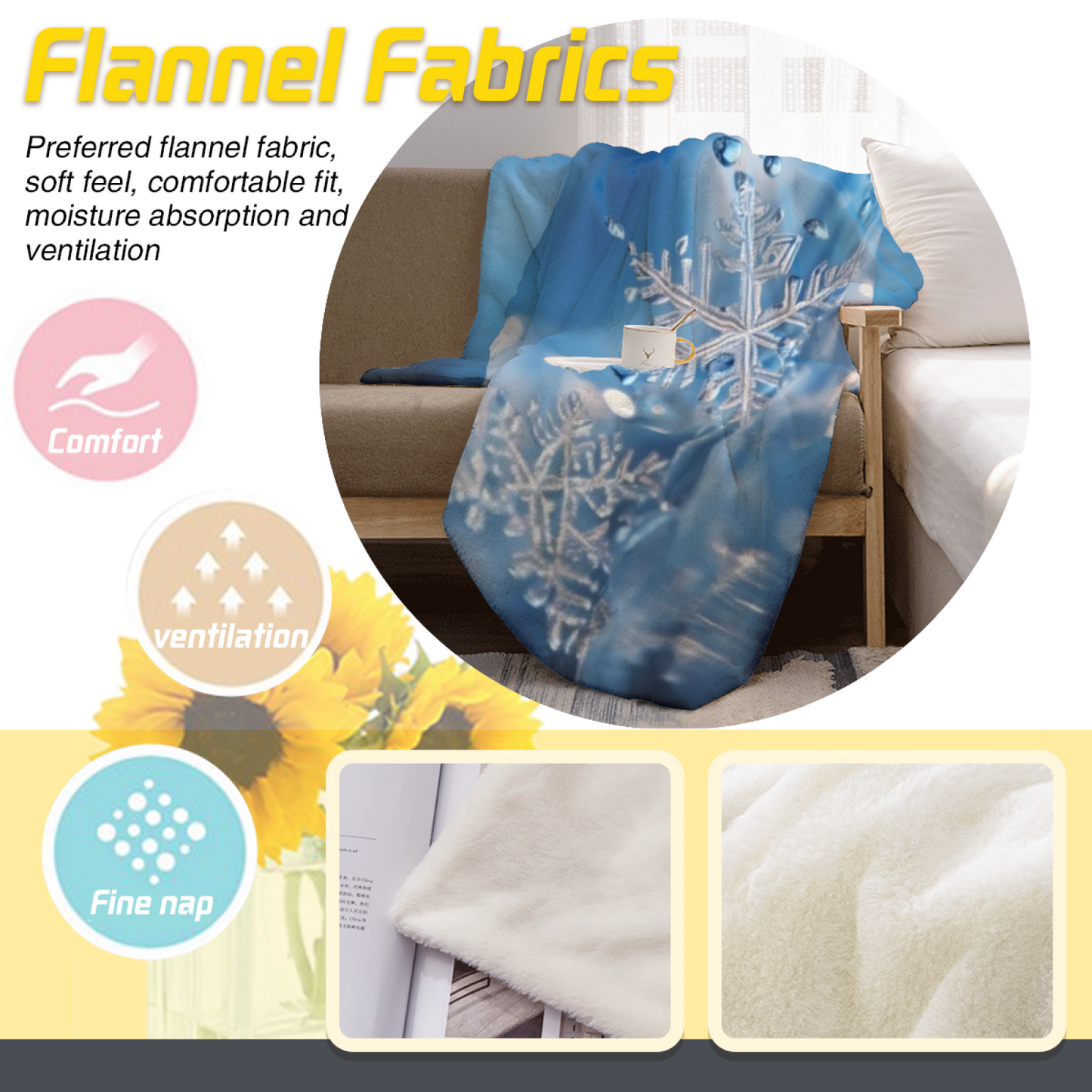 Decorative Abstract Throw Blanket ¨C Colorful Contemporary Printed Blanket