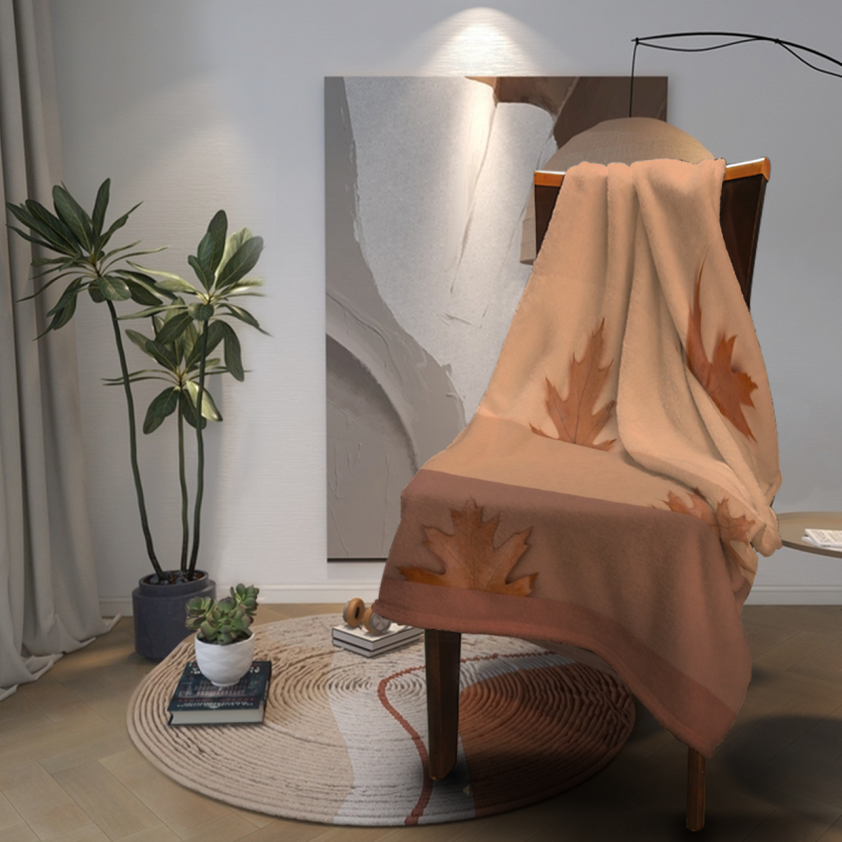 Soft Minimalist Plush Flannel Throw ¨C Frosted Mosaic Collection