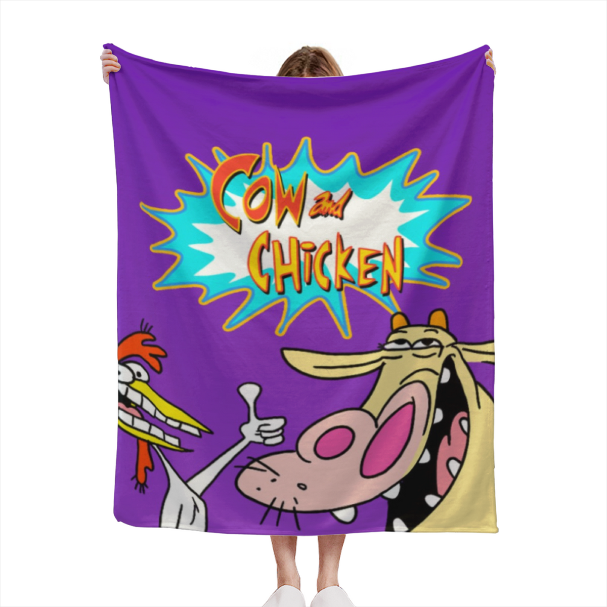Desert Wonder Expressive Print Cozy Flannel Bed Blanket in Rich Multicolor