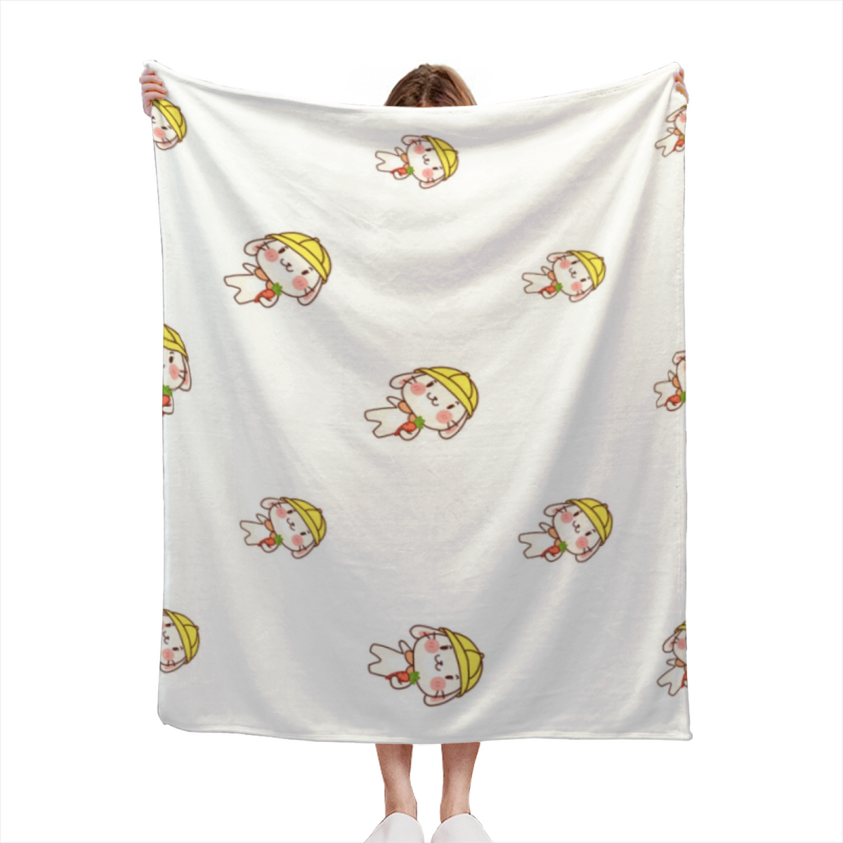 Dreamy Ivory Harbor Charm Decorative Flannel Blanket