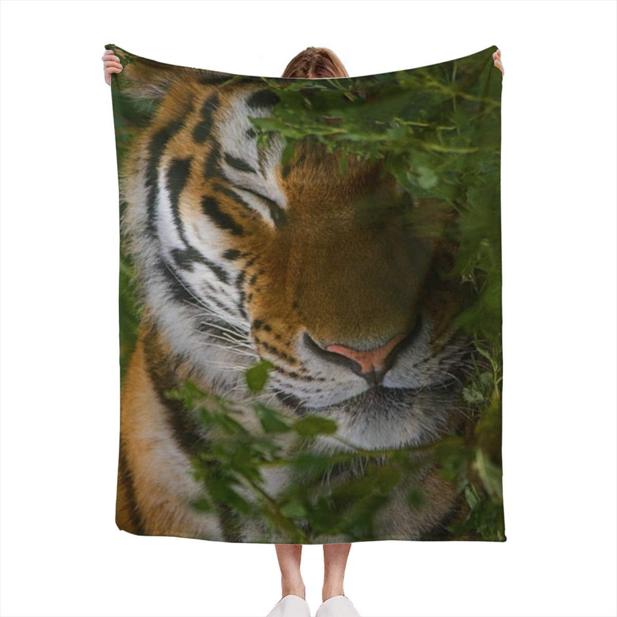 Rosewood Horizon Playful Pattern Flannel Throw Blanket
