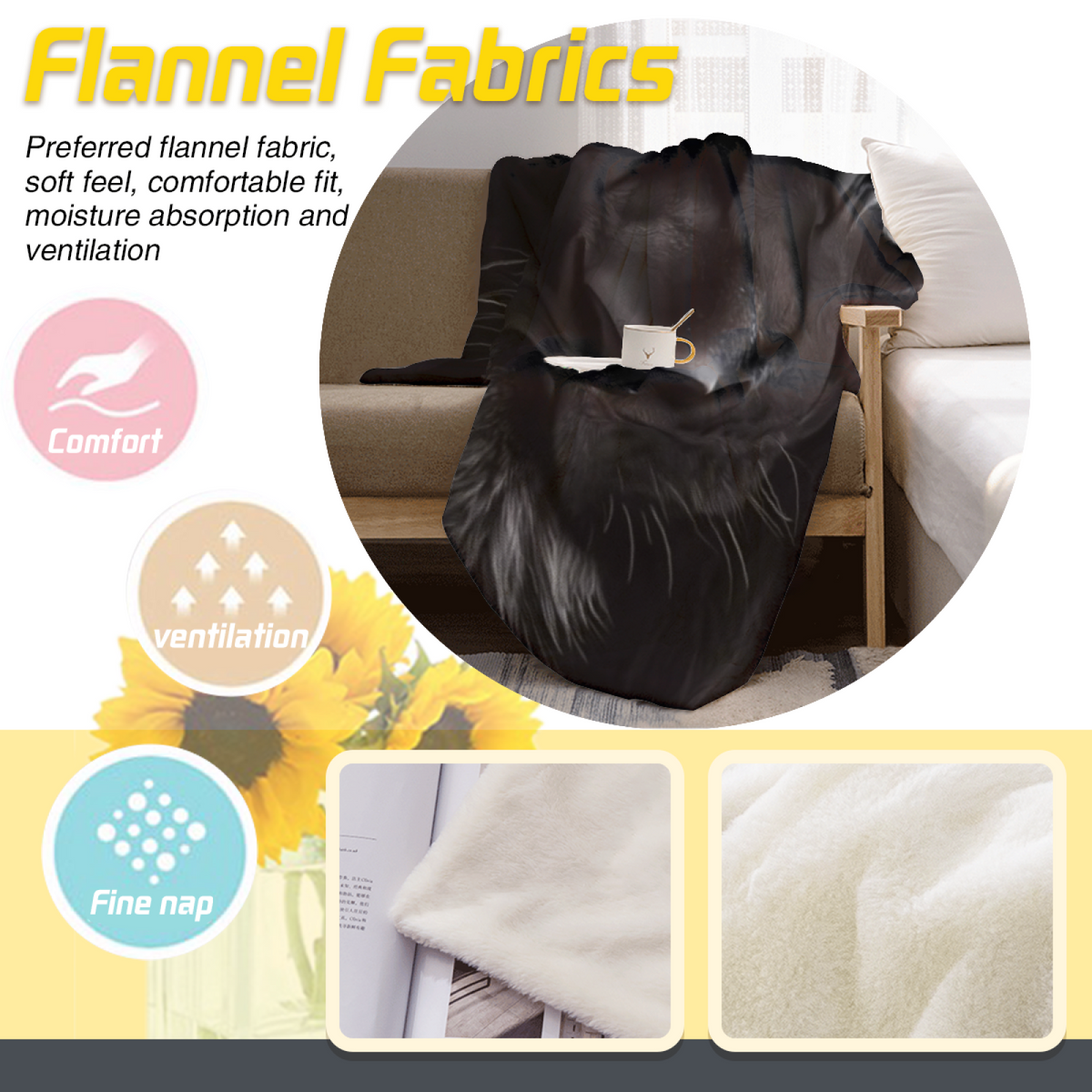Cinnamon Hearth Inspired Flannel Sofa Throw ¨C Soft Neutral Palette