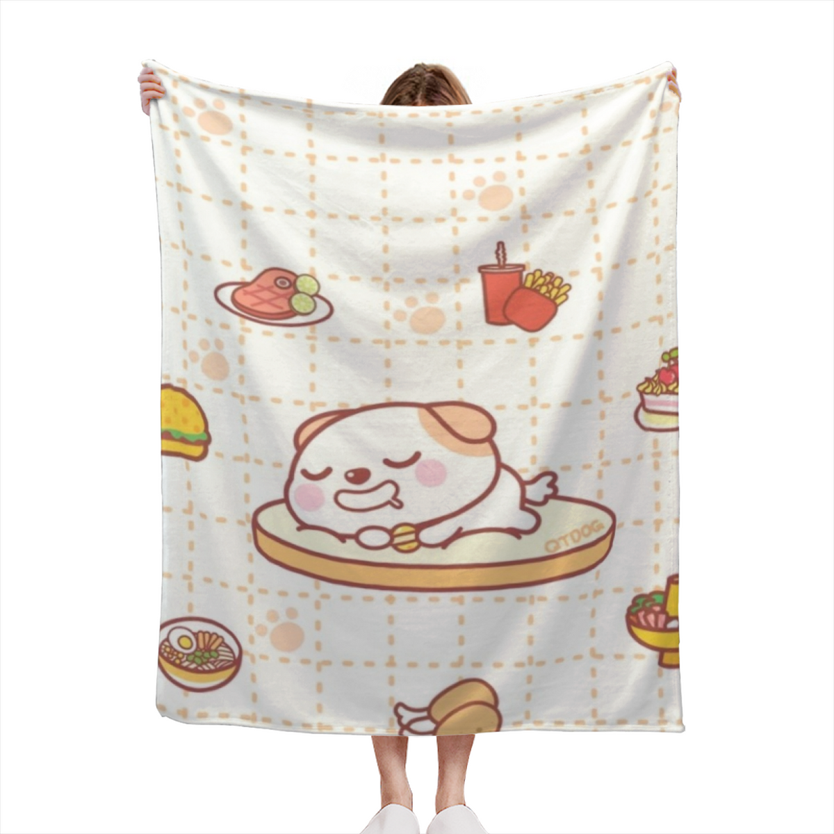 Twilight Arbor Muted Sage Art Flannel Throw Blanket