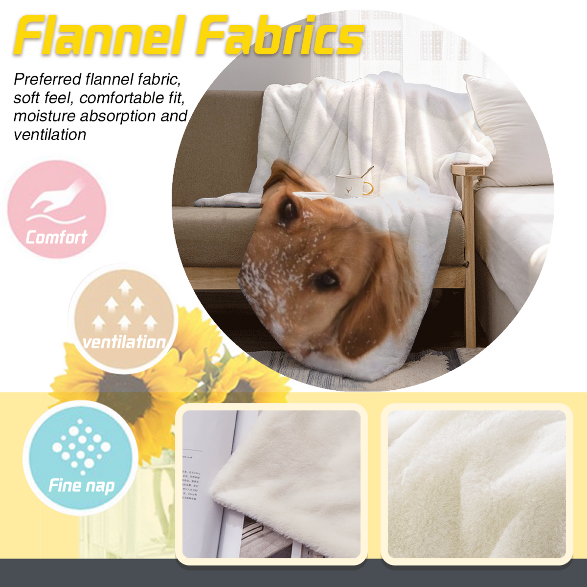 Soft Neutral Velvet Serenade Soft Flannel Blanket