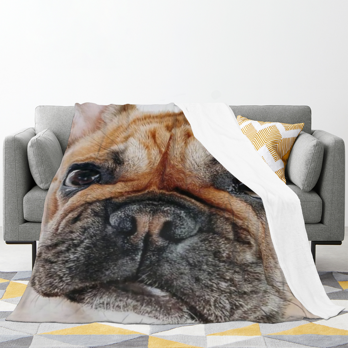 Pebble Rhythm Soft Neutral Art Decorative Flannel Blanket