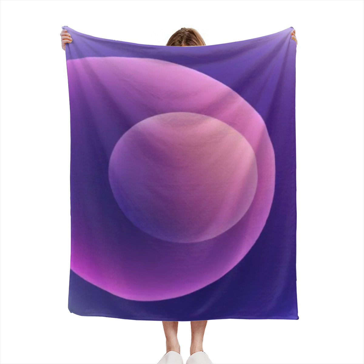 Orchard Wonder Inspired Cozy Flannel Bed Blanket ¨C Earthy Neutral Palette