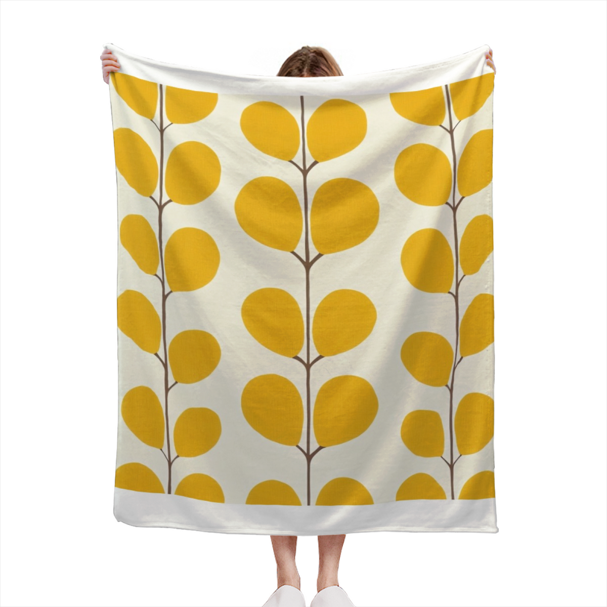 Dewdrop Lantern Lightweight Flannel Throw in Pastel Multicolor