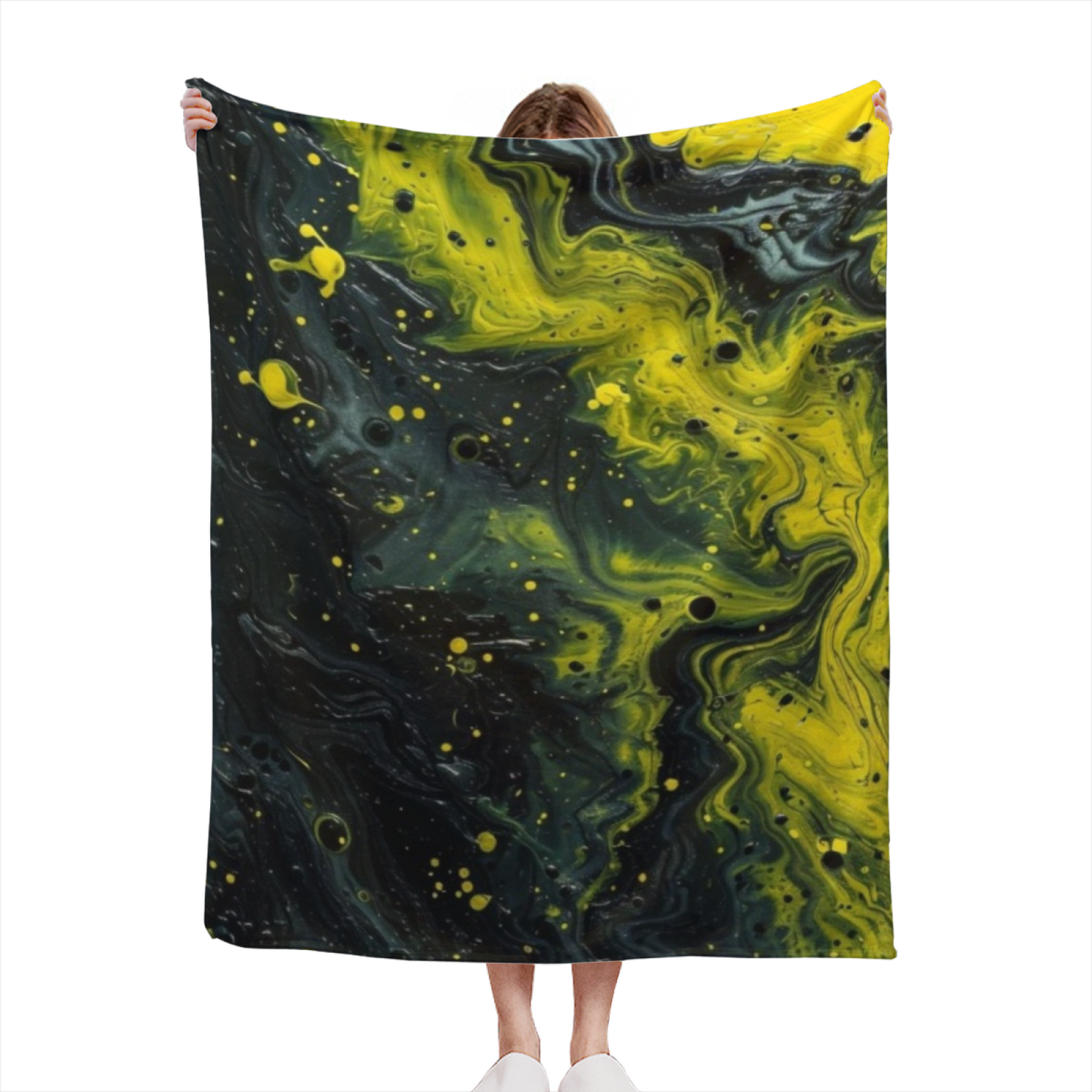 Colorful Contemporary Art Throw Blanket ¨C Stylish Printed Cozy Blanket