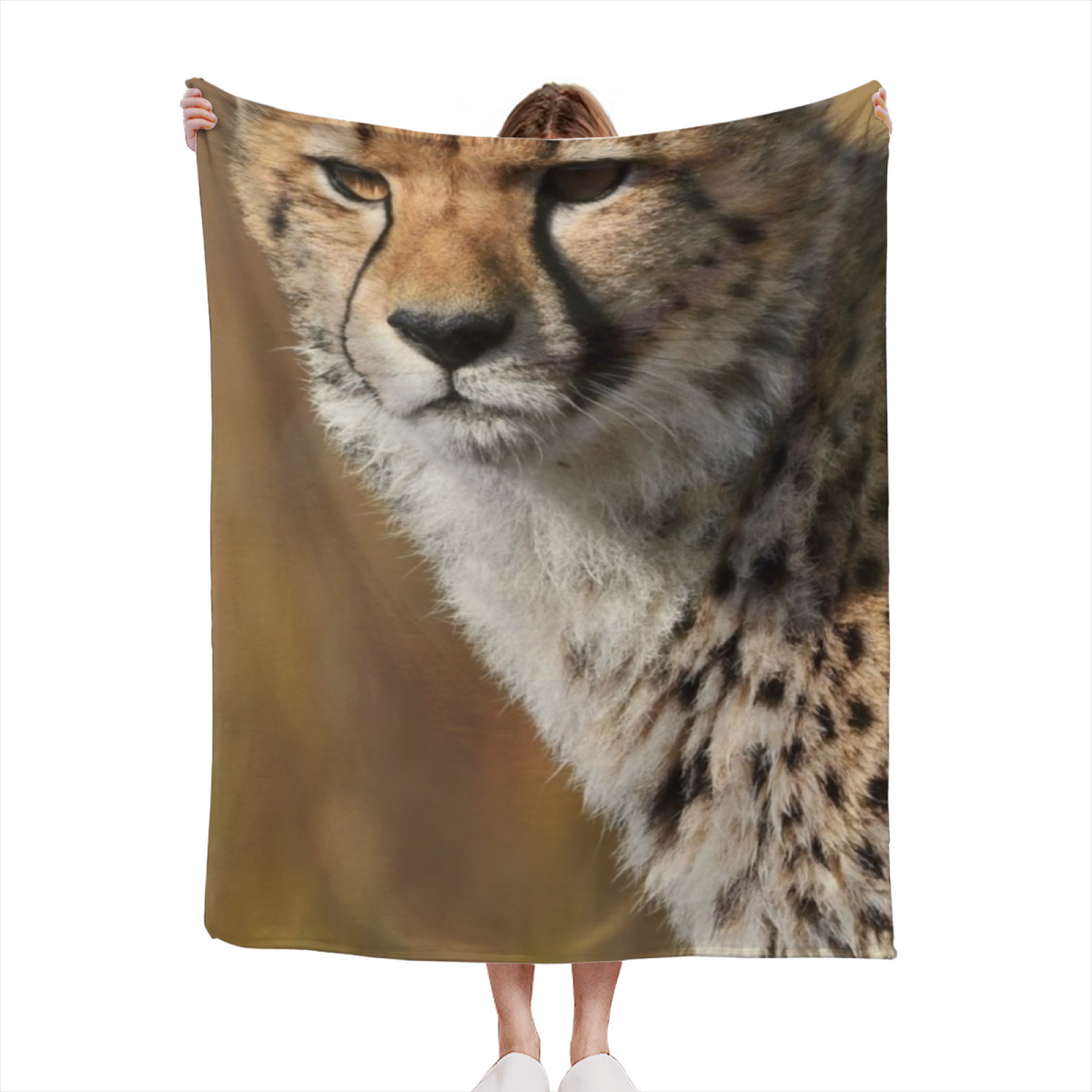 Blush Vista Soft Neutral Bohemian Lightweight Flannel Throw
