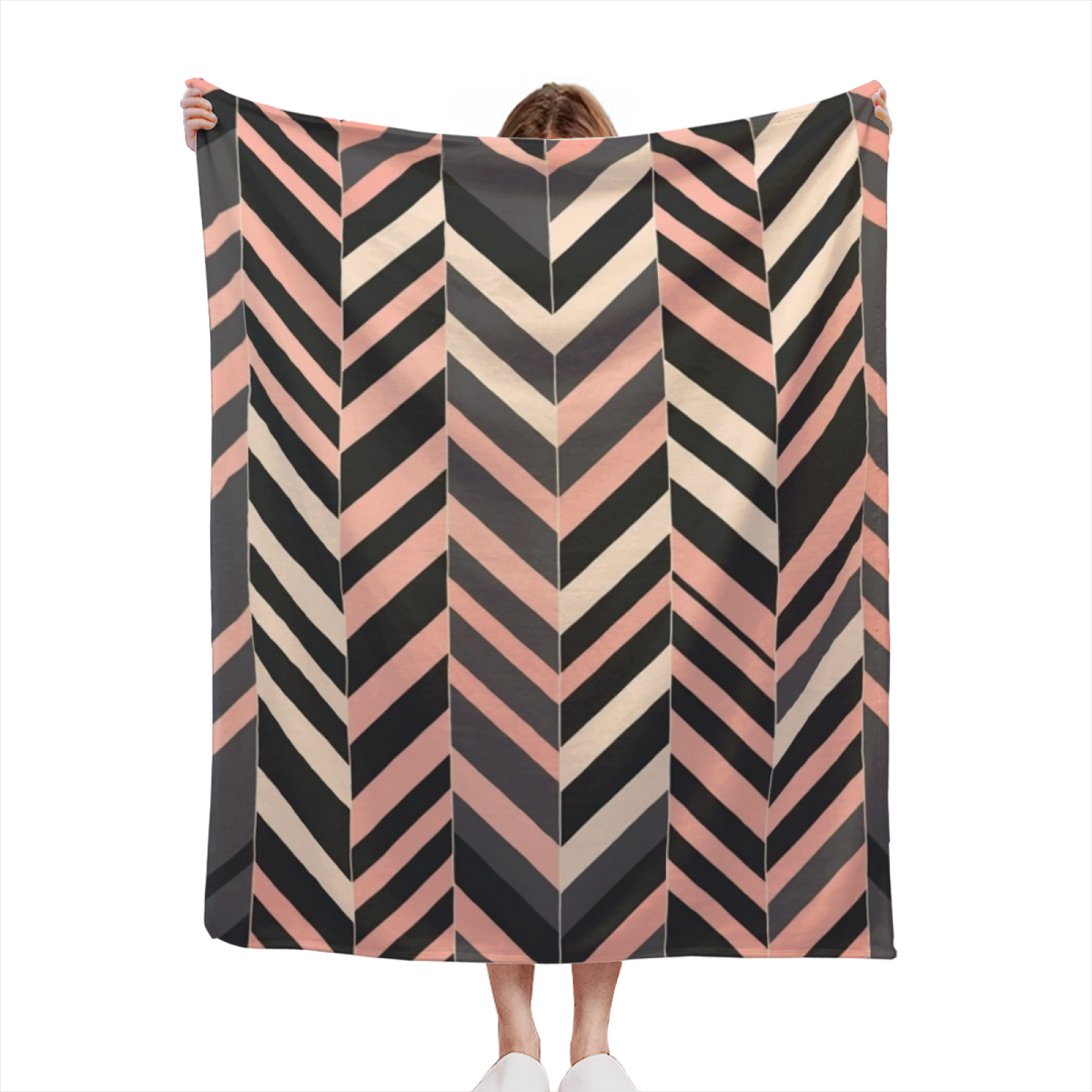 Watercolor Vista Home Accent Lightweight Flannel Throw ¨C Soft Neutral