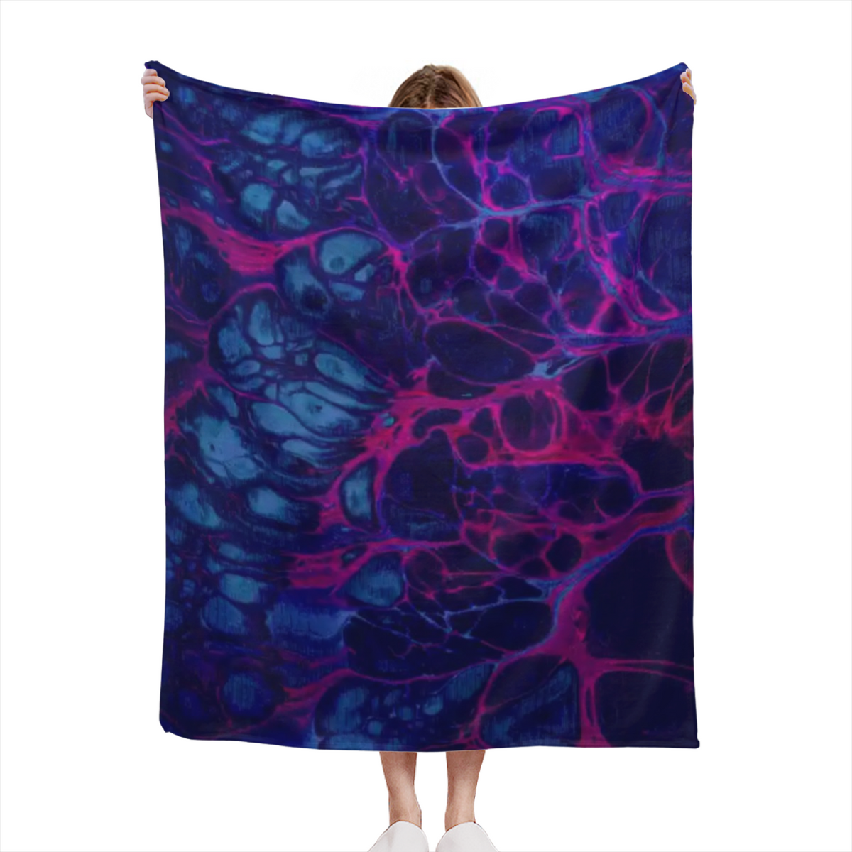Aurora Tapestry Home Accent Soft Flannel Blanket ¨C Warm Coral