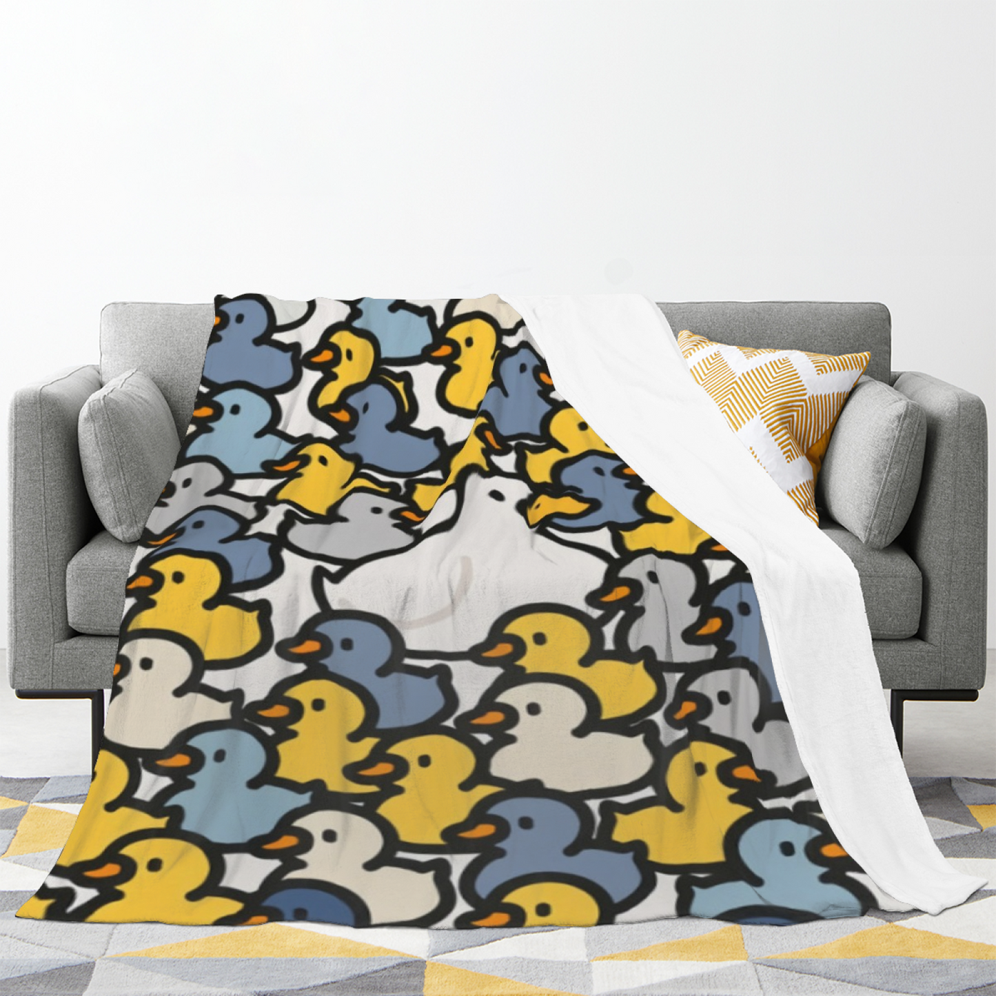 Decorative Graphic Throw Blanket ¨C Contemporary Colorful Artistic Design