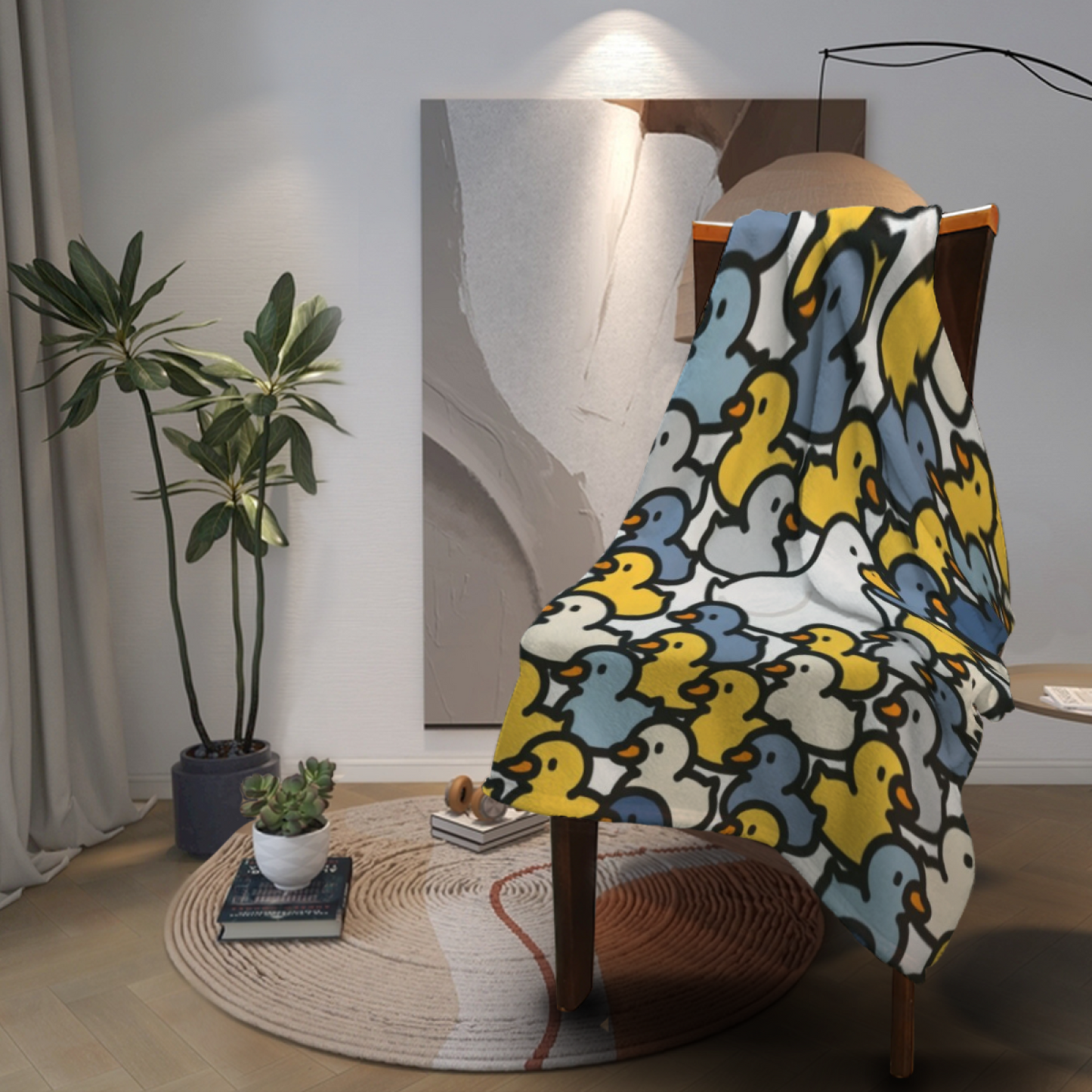 Decorative Graphic Throw Blanket ¨C Contemporary Colorful Artistic Design